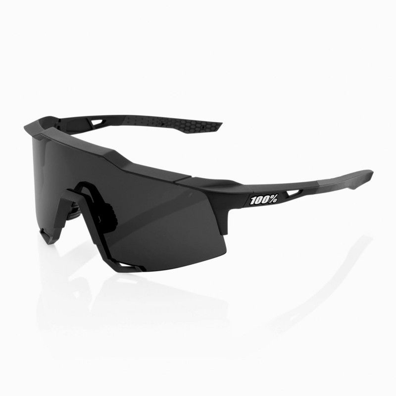 GAFAS 100% SPEEDCRAFT SOFT TACT BLACK - SMOKE LENS