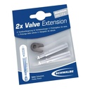 EXTENSION VALVULA SCHWALBE 30 MM 2 PIEZAS C/ROSCA