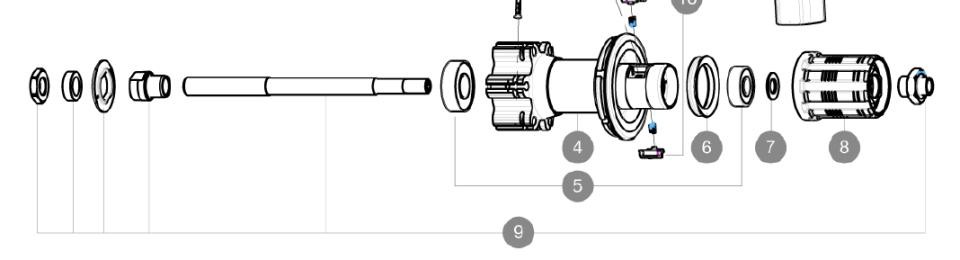 EJE TRASERO CROSSRIDE FTS-X 29 2016