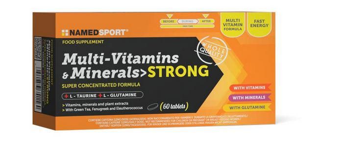 NAMEDSPORT MULTIVITAMINS&MINERALS STRONG 60 COMPR.