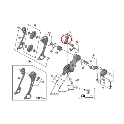 PIEZA SUJETA CAMBIO PUNTERA M8000 XT