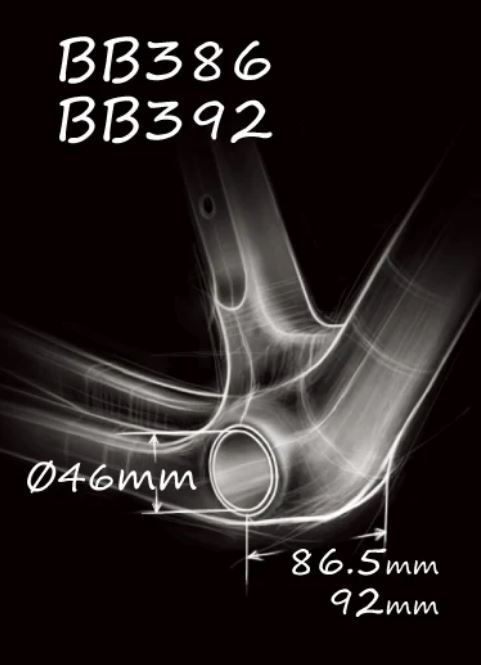 PEDALIER TOKEN Thread Fit TF37-Serie BB386-24mm