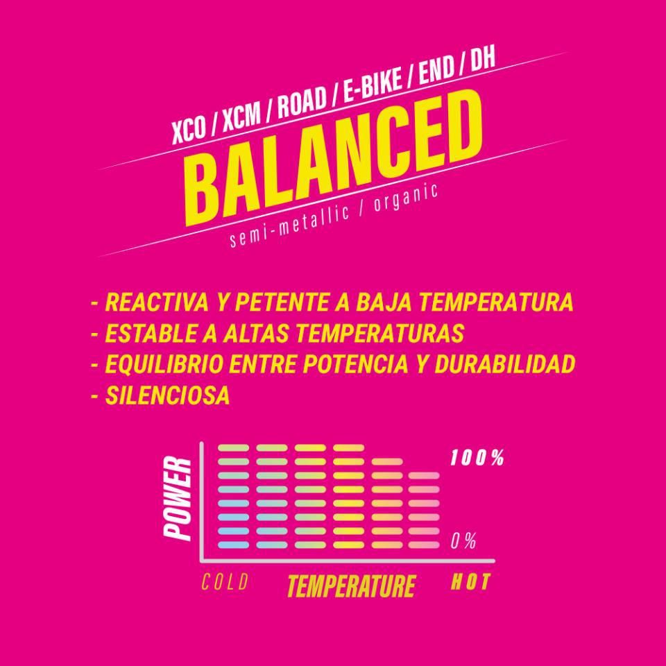 PASTILLAS LESS BALANCED SRAM LEVEL-ULTIMATE