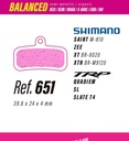 PASTILLAS LESS BALANCED SHIMANO SAINT