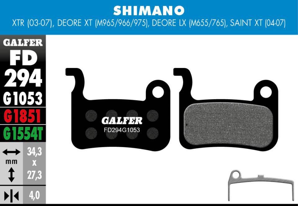 PASTILLAS GALFER SHIMANO FD294 STANDARD