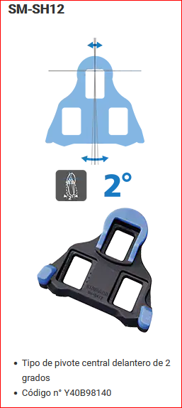 PAR CALAS SHIMANO SM-SH12 AZUL