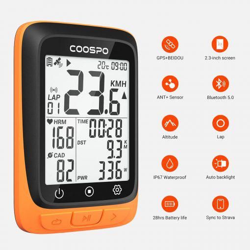 GPS COOSPO BC107 NARANJA