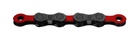 CADENA KMC DLC 12V 126 ESLAB. NEGRO/ROJO