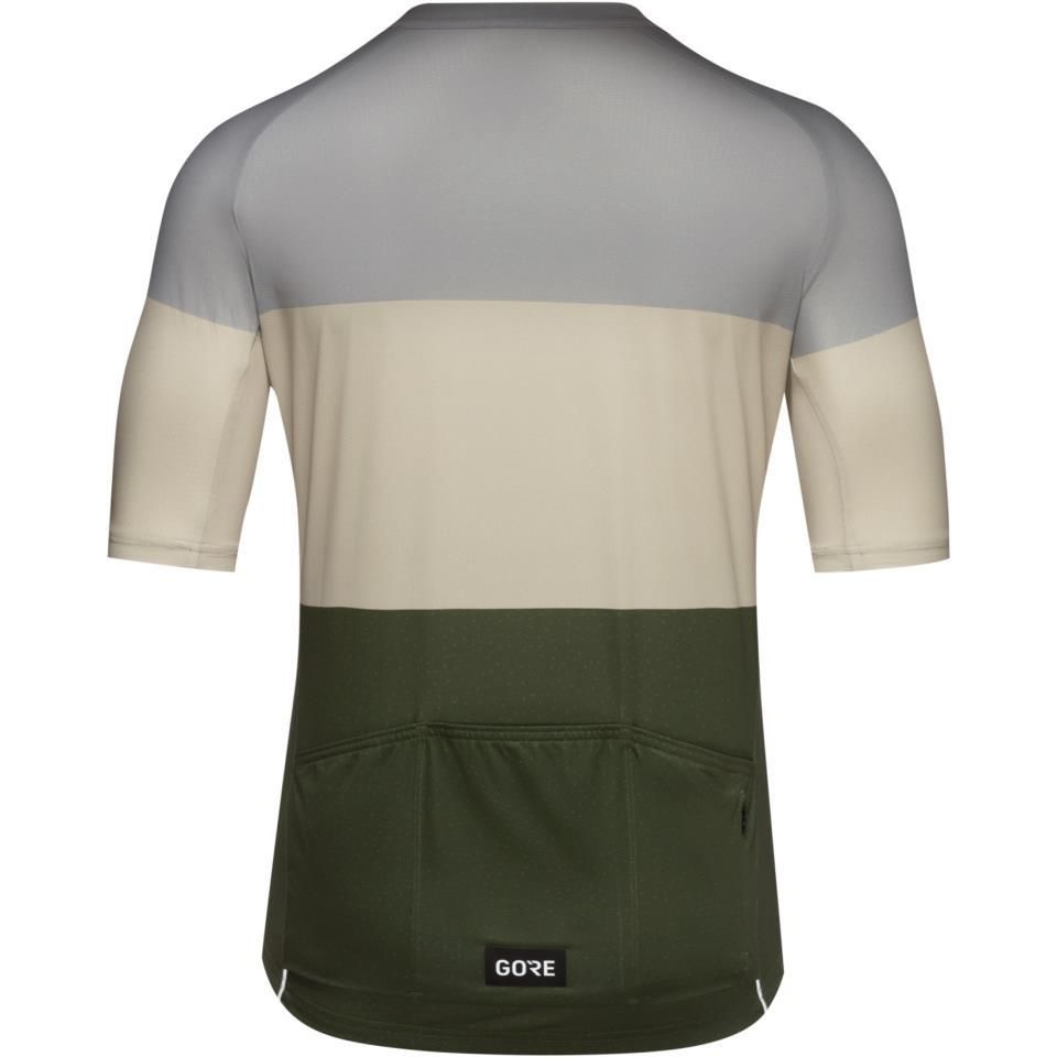 MAILLOT GORE SPIRIT STRIPES GREY/BEIGE
