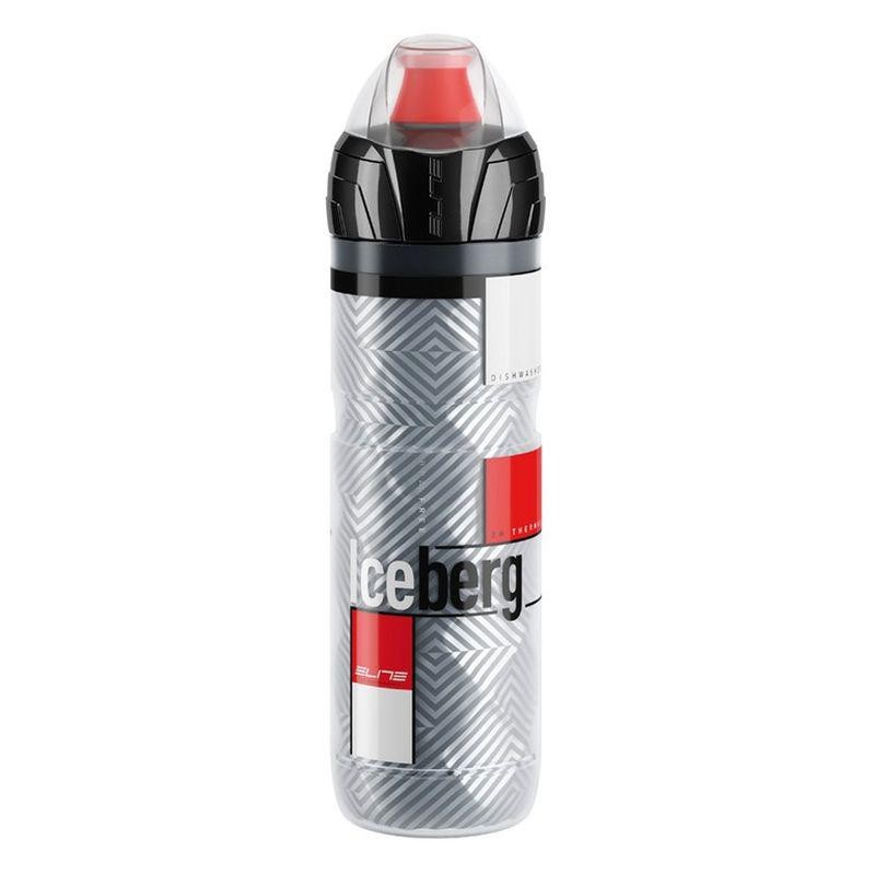 [02986] BIDON TERMICO ELITE ICEBERG 650ml LOGO ROJO
