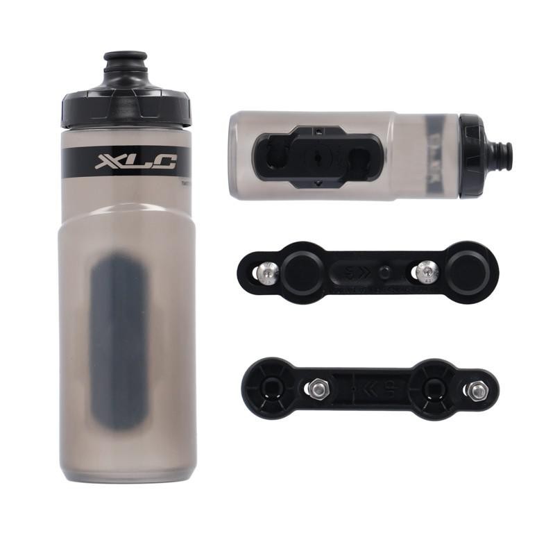 BIDON XLC WB-K06 600ml ANTRACITA C/ADAP. FIDLOCK
