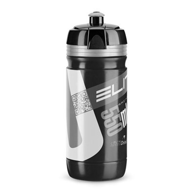 BIDON ELITE CORSA NEGRO SILVER BIO 550ml