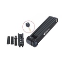 CANDADO PLEGABLE GES 800mm (6 LAMINAS) NEGRO