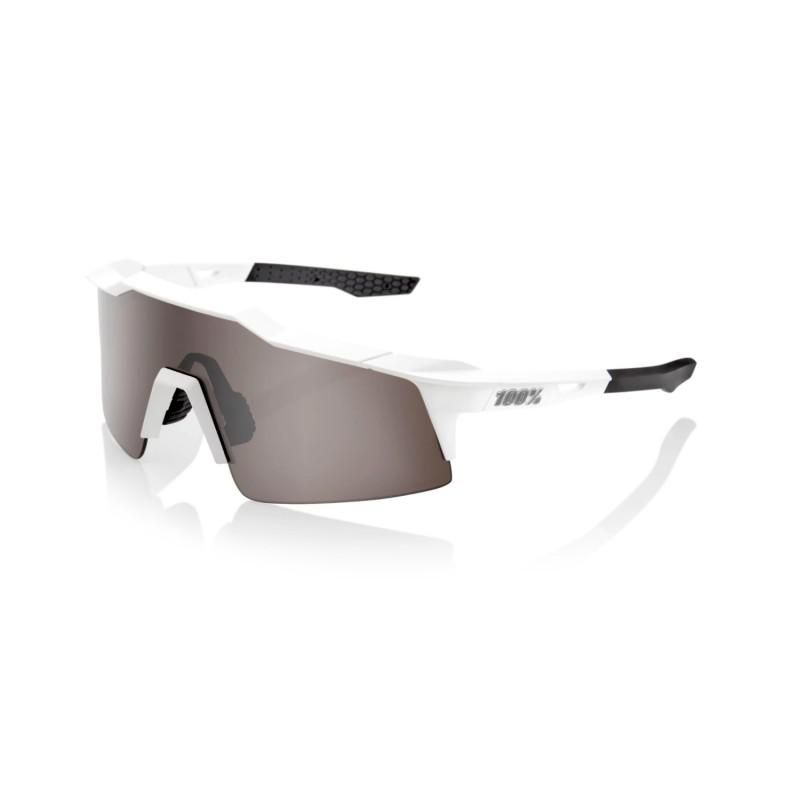 [88030] GAFAS 100% SPEEDCRAFT MATTE WHITE HIPER SILVER