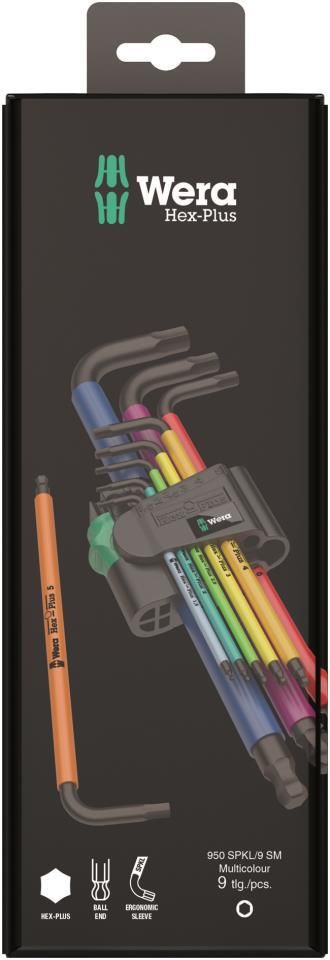 [81031] JUEGO LLAVES ALLEN WERA HEX-PLUS 950/9