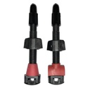 VALVULA TUBELESS BARBIERI 45MM ALUM. NEGRO 2 UNID.