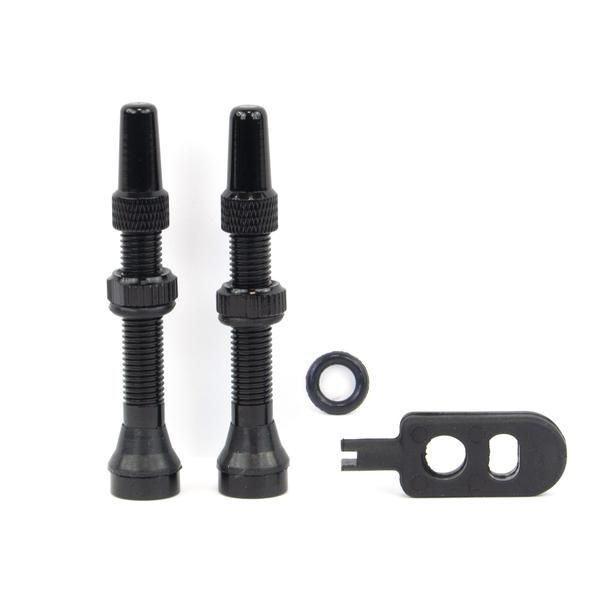 VALVULA TUBELESS GURPIL 40MM ALUM. NEGRO