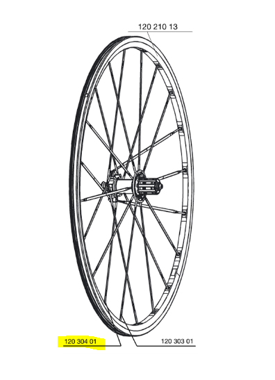 [12030401] RADIOS MAVIC KSYRIUM SL/SLS 298.5mm