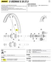 RADIOS MAVIC EDEEMAX S 35 27,5 L/PIÑON 285mm