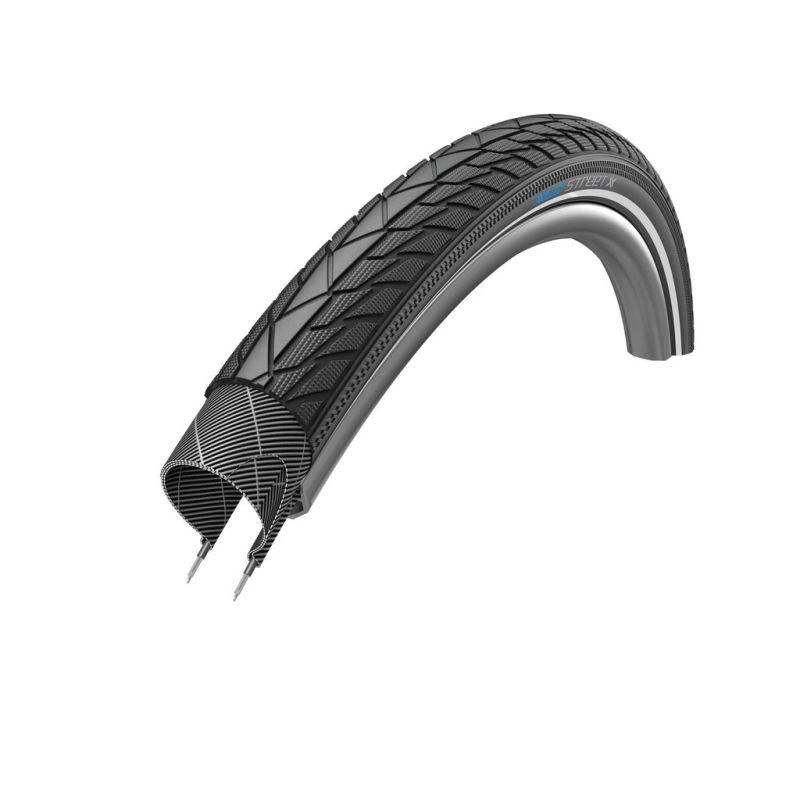 [2509201010] XLC VT-C04 STREET-X 20x1.75 NEGRO REFLECTANTE