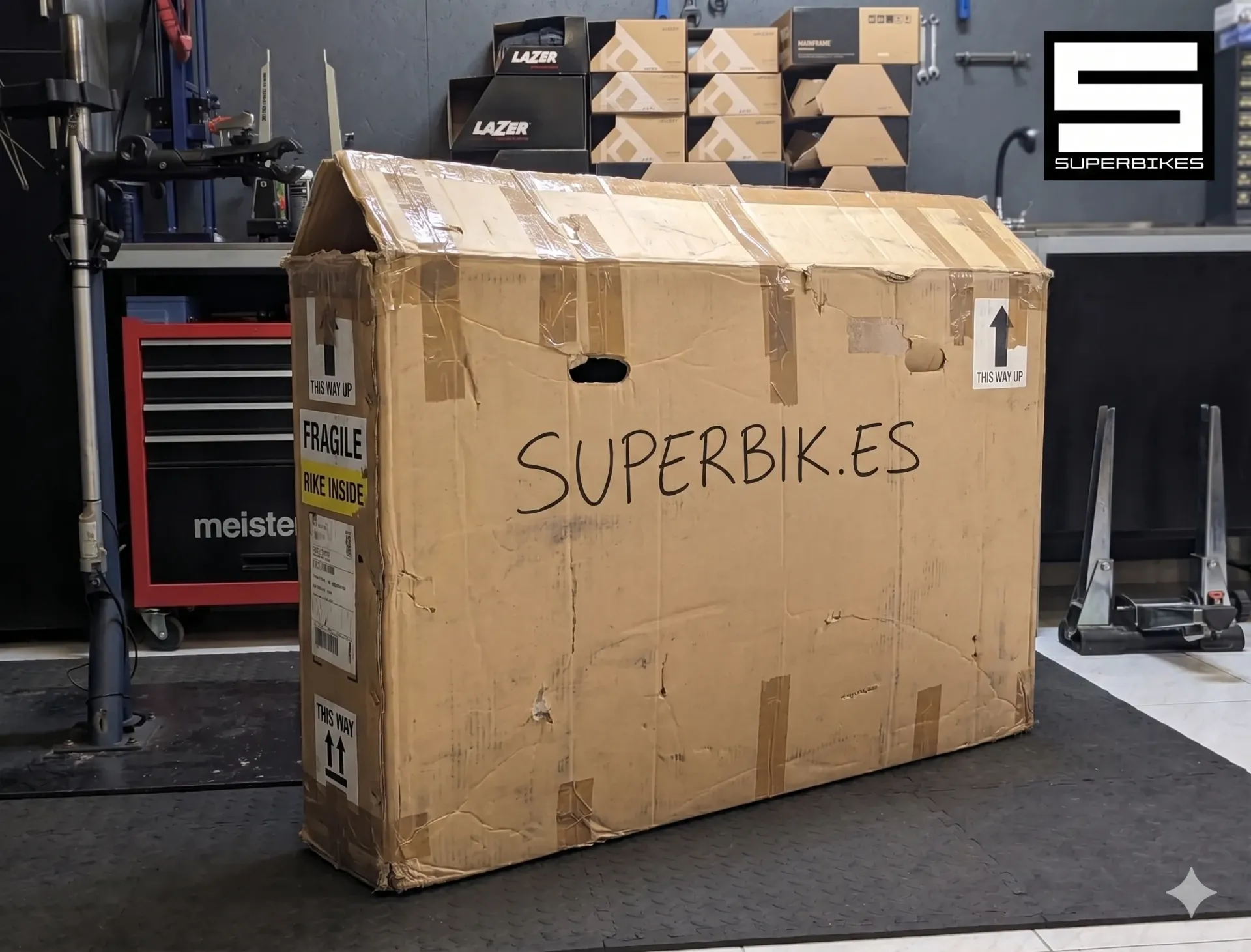 CAJA DE BICICLETA USADA