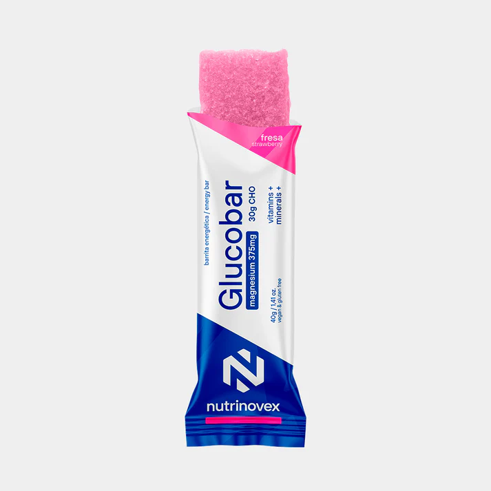 [N0264] NUTRINOVEX GLUCOBAR MAGNESIO FRESA 40g CAJA 24 UNDS.