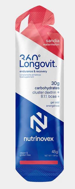 [N0315] NUTRINOVEX LONGOVIT 360 GEL SANDIA 45g