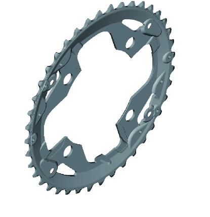 [1RT98010] PLATO 40D SHIMANO FC-M3000 ACERA (40/30/22) 9V