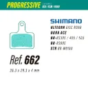 PASTILLAS LESS 662 PROGRESSIVE SHIMANO (OEM)