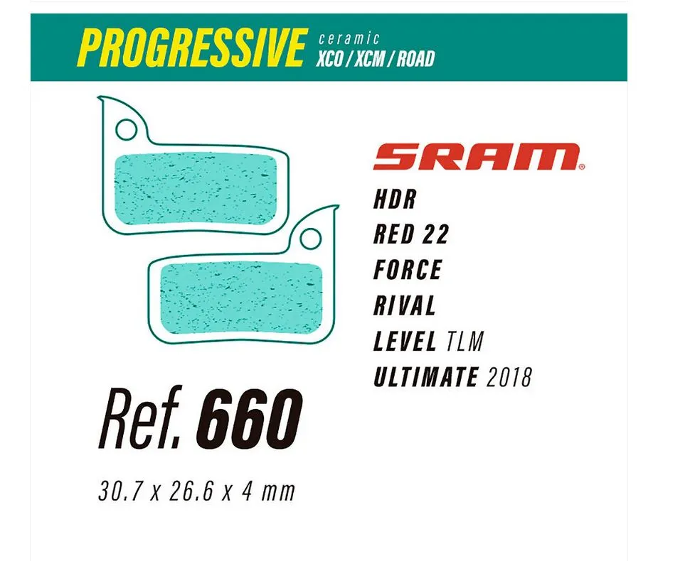 [PRO660] PASTILLAS LESS 660 PROGRESSIVE SRAM