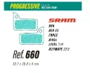 PASTILLAS LESS 660 PROGRESSIVE SRAM