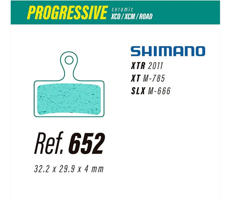 [PRO652] PASTILLAS LESS 652 PROGRESSIVE SHIMANO (OEM)