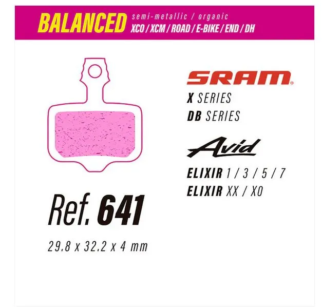 [BAL641OEM] PASTILLAS LESS 641 BALANCED SRAM (OEM)