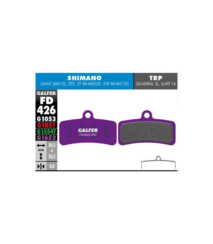 PASTILLAS GALFER EBIKE SHIMANO 4 PISTONES