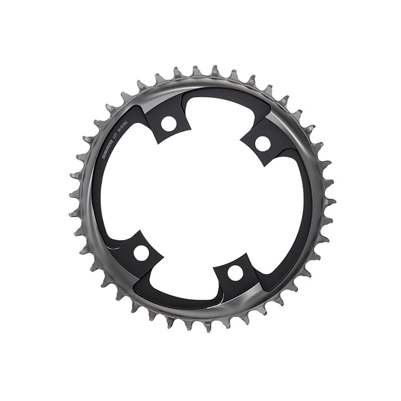 Plato Sram X-Sync Carretera 40D 107mm 12V Aluminio Gris Po/Ne.