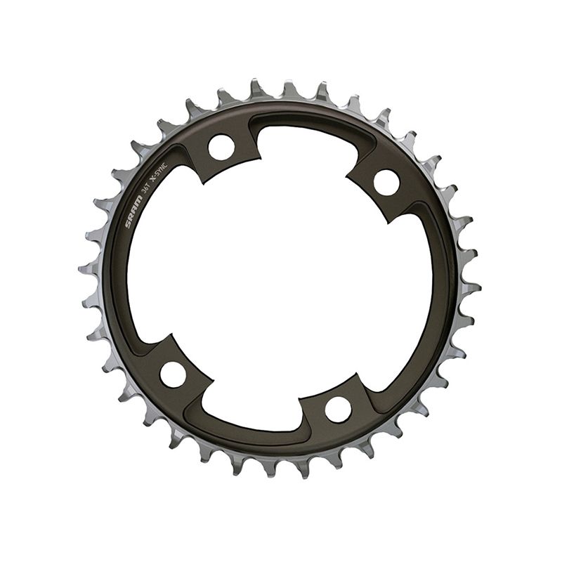 Plato Sram X-Sync Carretera 42D 107mm 12V Aluminio Ne.