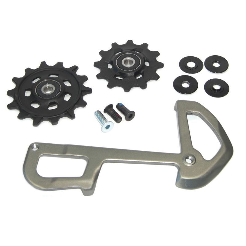 [101448] Sram Juego Ruletas X-Sync+Jaula Cambio X01 12 Velocidades Gris