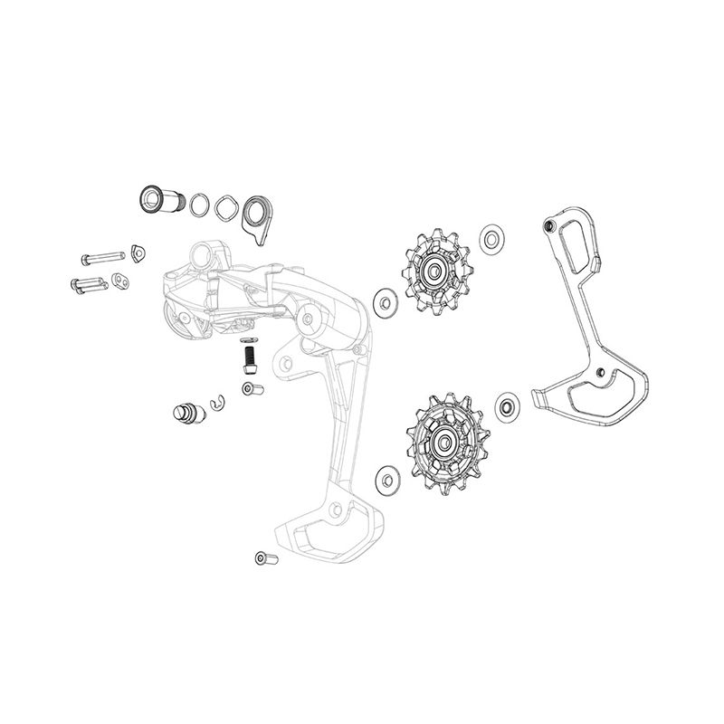 [101870] Sram Ruletas Cambio Force Etap AXS Acero 12V