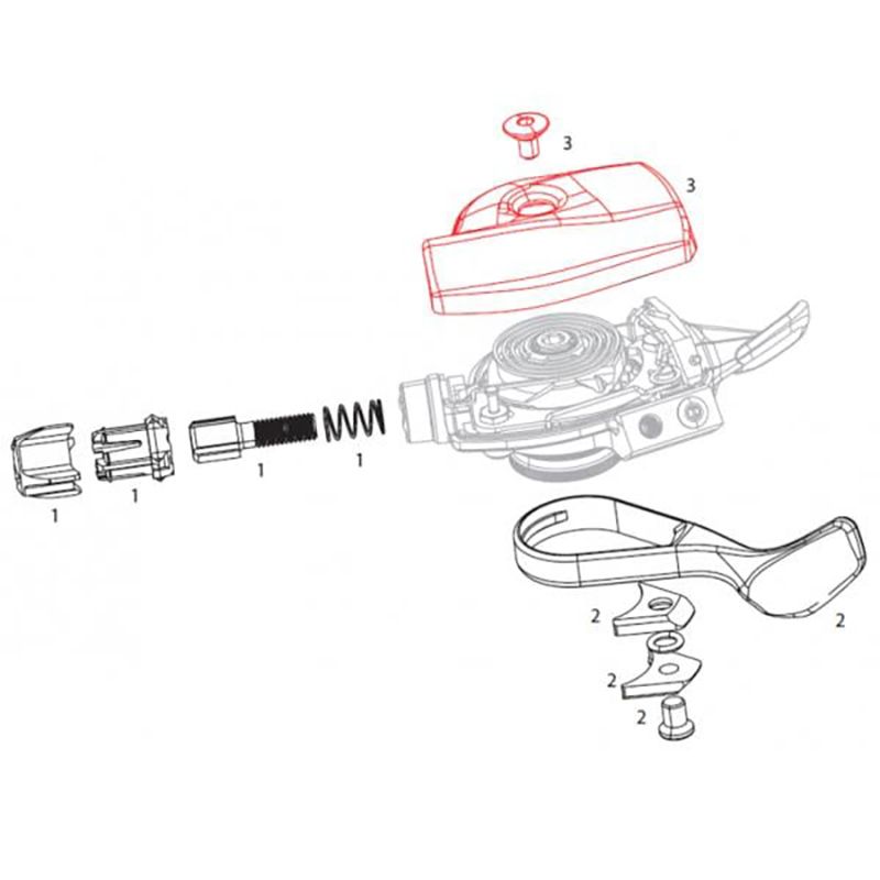 [106191] Sram Kit Carcasa Mando Cambio Trigger XX1 Derecho