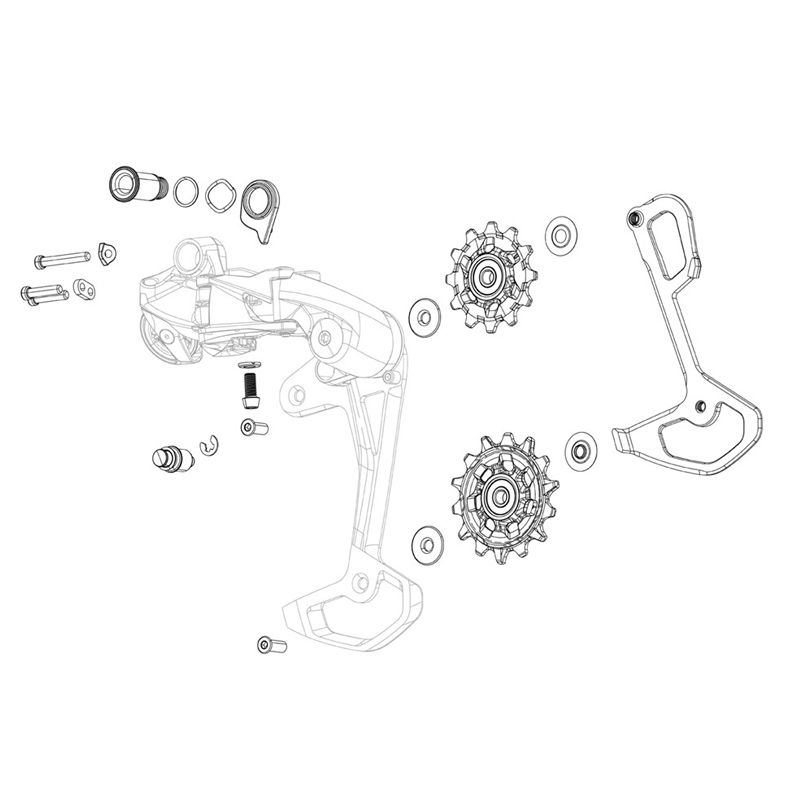 [106733] Sram Ruletas Cambio GX Eagle AXS