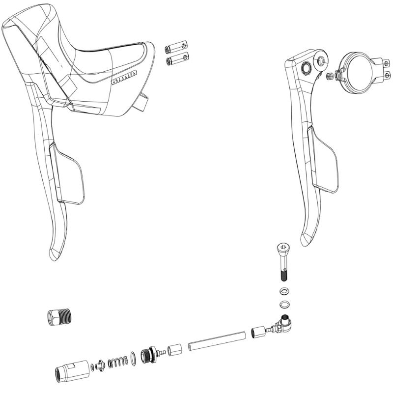 [107930] Sram Kit Leva Fr/Cambio Man. Apex Etap AXS Der.Disc