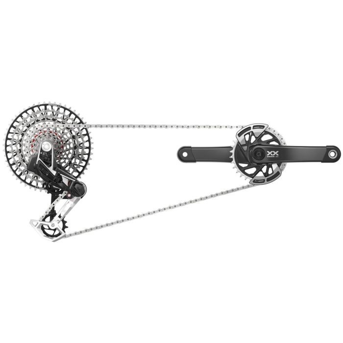 [109310] Grupo Sram XX SL T-Type Eagle AXS DUB Pod Dm 165 34D (OEM)