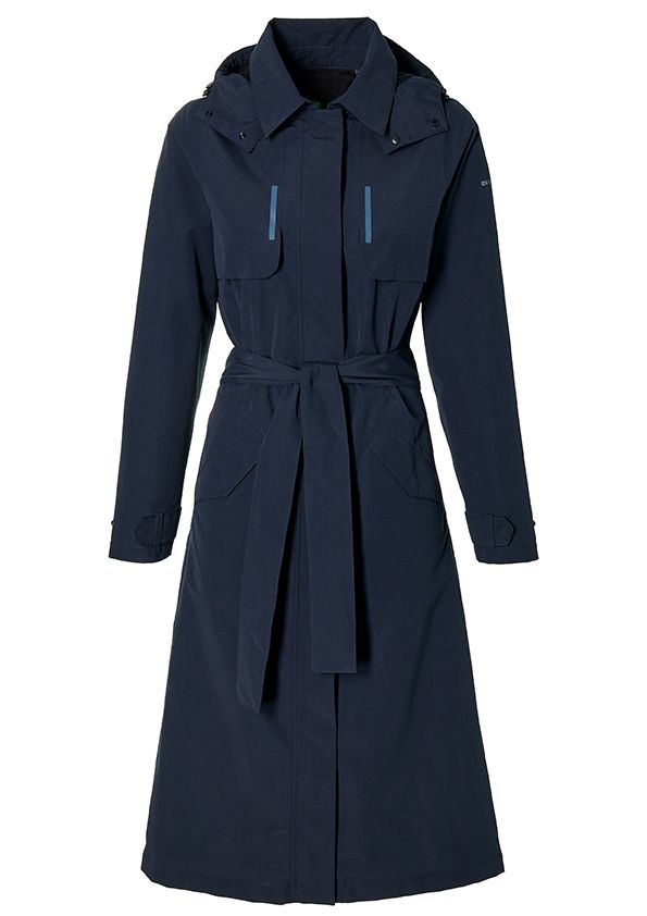 [706263] Impermeable Basil Gabardina Mosse Mujer Azul Talla XL