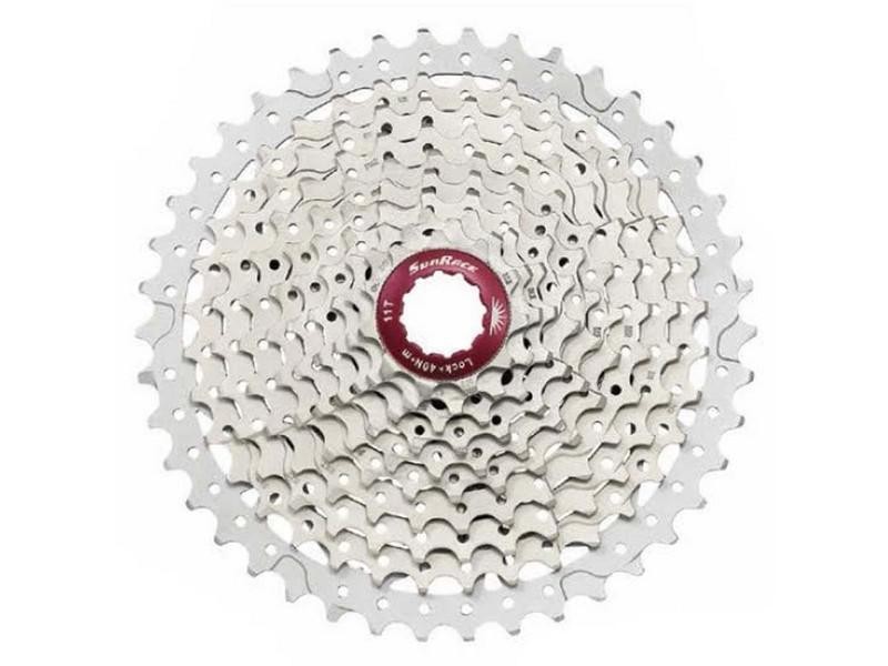 CASSETTE SUNRACE 10V 11-42 PLATA