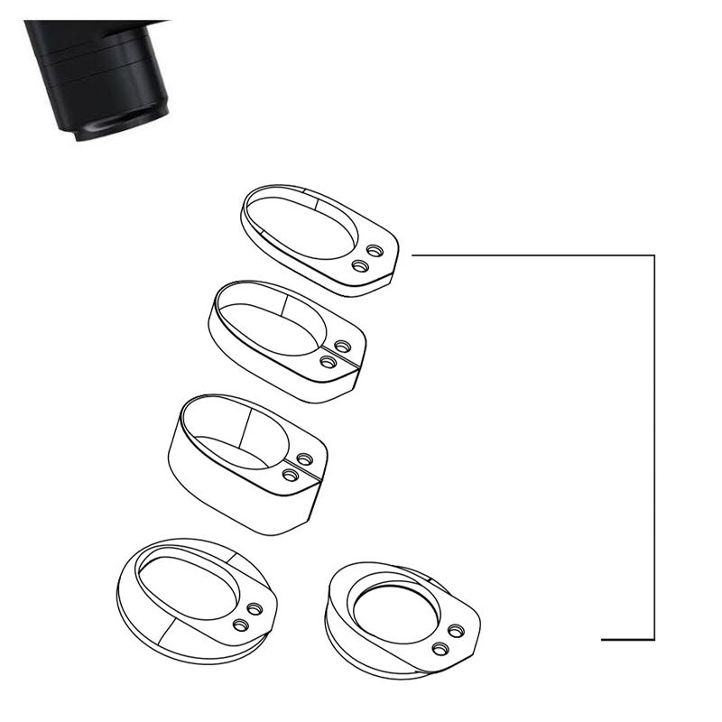 [713384] Dirección Deda Kit Espaciadores Manillar Alanera