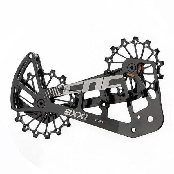 [27939] PATA DE CAMBIO KCNC C/RULINAS 14+16D SRAM 12V BLAC
