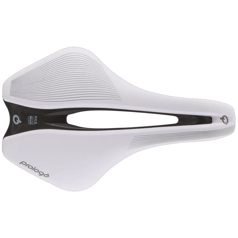 [728453] Sillín Prologo Dimension R2 Tirox 153 Blanco/Gris