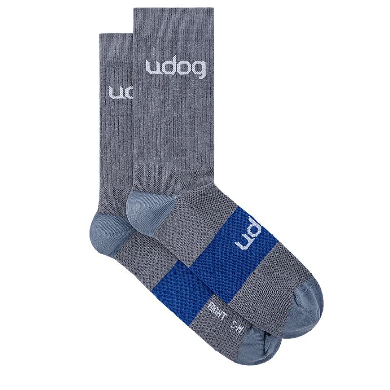 [727591] Calcetines Udog Gravel Negro/Azul Octano (38-42)