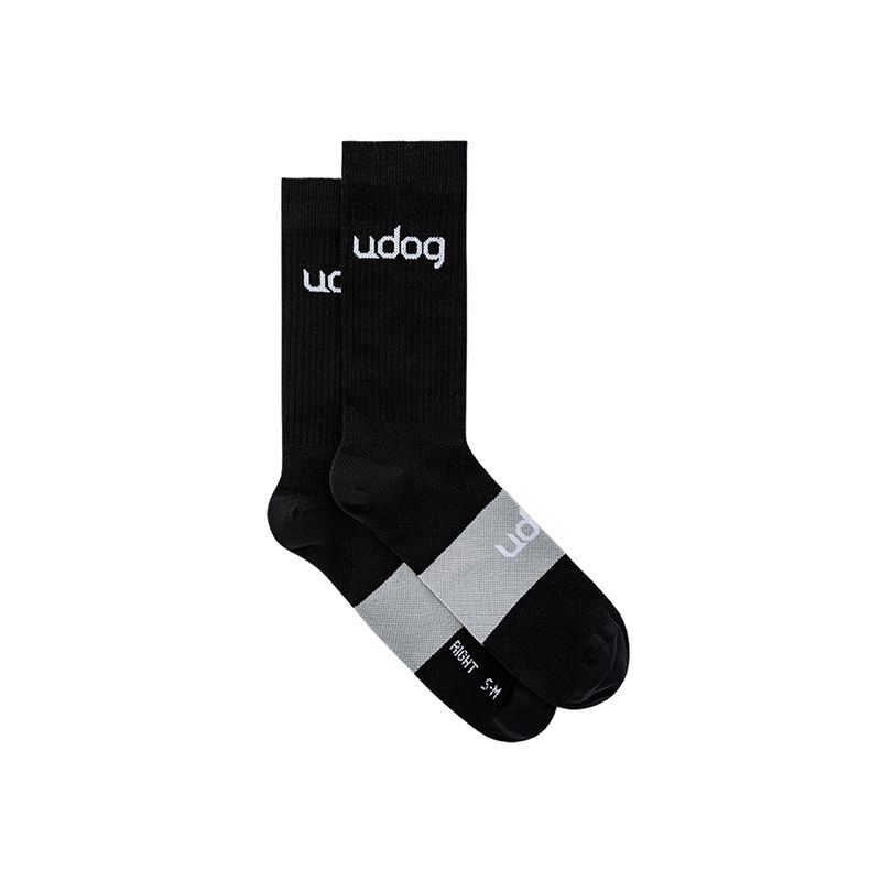 [727587] Calcetines Udog Gravel Negro/Gris (S-M 38-42)