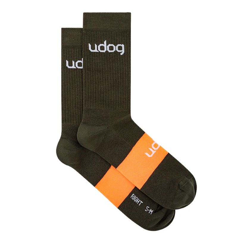 [727589] Calcetines Udog Gravel Negro/Naranja (S-M 38-42)